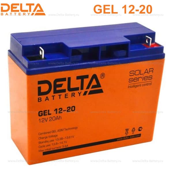 Аккумуляторная батарея Delta GEL 12-20 (12V / 20Ah) в Котласе